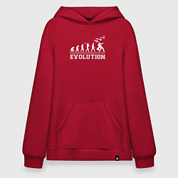 Толстовка-худи оверсайз JoJo Bizarre evolution, цвет: красный