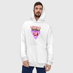 Толстовка-худи оверсайз Roblox, роблокс, цвет: белый — фото 2