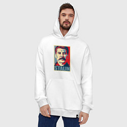 Толстовка-худи оверсайз Stalin USSR, цвет: белый — фото 2