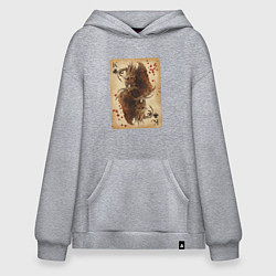 Толстовка-худи оверсайз Fable III Хозяин Теней, король крести, цвет: меланж