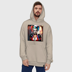 Толстовка-худи оверсайз Марго Робби, цвет: миндальный — фото 2