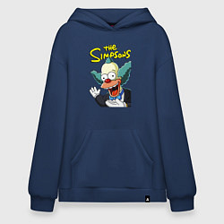 Толстовка-худи оверсайз Krusty the clown, цвет: тёмно-синий