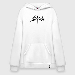 Толстовка-худи оверсайз Sodom, цвет: белый