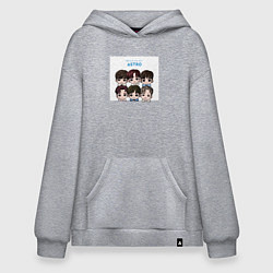 Толстовка-худи оверсайз Чиби Астро, цвет: меланж