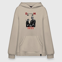 Толстовка-худи оверсайз Depeche Mode 2023 Memento Mori - Dave & Martin 03, цвет: миндальный