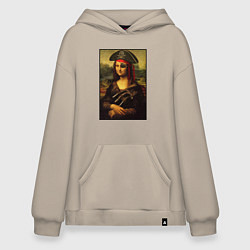 Толстовка-худи оверсайз Gioconda - pirat, цвет: миндальный