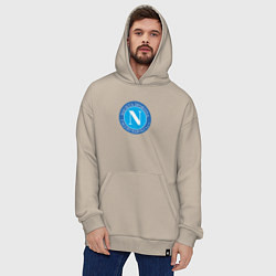Толстовка-худи оверсайз Napoli fc sport, цвет: миндальный — фото 2