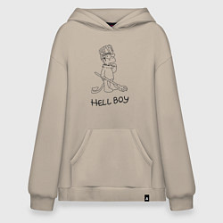 Худи оверсайз Bart hellboy Lill Peep