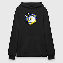 Толстовка-худи оверсайз Rapper Notorious BIG, цвет: черный