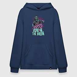 Толстовка-худи оверсайз Bring Me the Horizon - Zombie, цвет: тёмно-синий