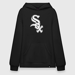 Толстовка-худи оверсайз Chicago white sox - baseball, цвет: черный