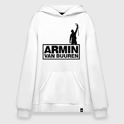 Толстовка-худи оверсайз Armin van buuren, цвет: белый