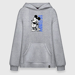 Толстовка-худи оверсайз So funny Mickey, цвет: меланж