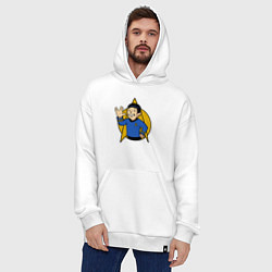 Толстовка-худи оверсайз Мистер Спок, цвет: белый — фото 2