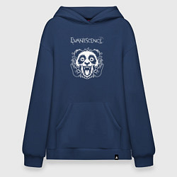 Толстовка-худи оверсайз Evanescence rock panda, цвет: тёмно-синий