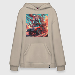 Толстовка-худи оверсайз M Truck 2124, цвет: миндальный