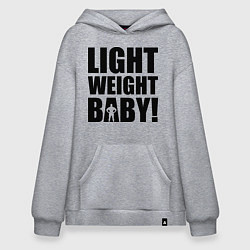 Толстовка-худи оверсайз Light weight baby, цвет: меланж
