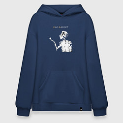 Толстовка-худи оверсайз Fad Gadget - Tovey live, цвет: тёмно-синий