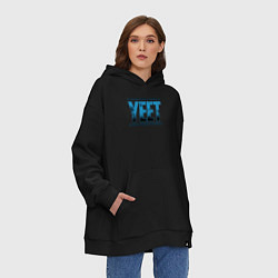 Толстовка-худи оверсайз Jey Uso yeet wwe, цвет: черный — фото 2