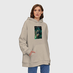 Толстовка-худи оверсайз Senua - Game Hellblade, цвет: миндальный — фото 2