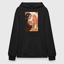 Толстовка-худи оверсайз Клинок, рассекающий демонов Обанай Игуро, цвет: черный