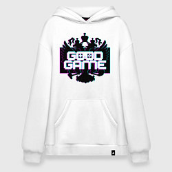 Худи оверсайз Надпись на фоне герба Российской Федерации - good