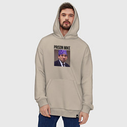Толстовка-худи оверсайз Prison mike Michael Scott - офис, цвет: миндальный — фото 2