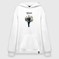 Толстовка-худи оверсайз The office characters, цвет: белый