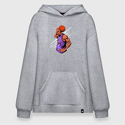Толстовка-худи оверсайз Vince Carter dunker, цвет: меланж