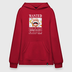 Худи оверсайз Monkey D Luffy - wanted