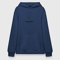 Толстовка-худи оверсайз BTS Dynamite J-Hope, цвет: тёмно-синий