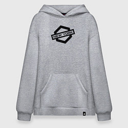 Толстовка-худи оверсайз США - Нью-Йорк, цвет: меланж