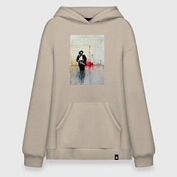 Толстовка-худи оверсайз Leatherface, цвет: миндальный