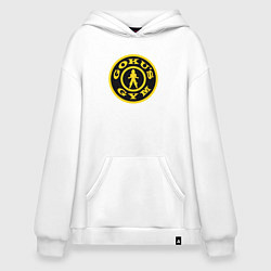 Толстовка-худи оверсайз Gokus gym, цвет: белый