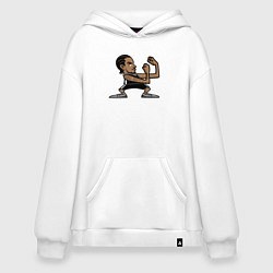 Толстовка-худи оверсайз Кавай Леонард, цвет: белый