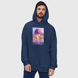 Толстовка-худи оверсайз Ребёнок идола Ай Хосино, цвет: тёмно-синий — фото 2