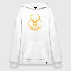Толстовка-худи оверсайз NBA Milwaukee Bucks, цвет: белый