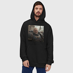 Толстовка-худи оверсайз Гарольд скрывающий Warhammer, цвет: черный — фото 2