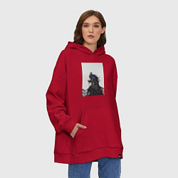 Толстовка-худи оверсайз Artorias of the Abyss, цвет: красный — фото 2