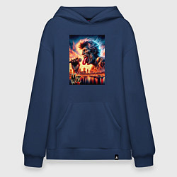 Толстовка-худи оверсайз Mick Jagger - legend, цвет: тёмно-синий