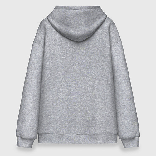 Худи оверсайз Рик Санчес в Нью-Йорке - нейроарт / Меланж – фото 2