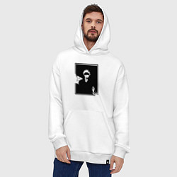 Толстовка-худи оверсайз Сатору годжо манга, цвет: белый — фото 2