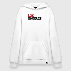 Толстовка-худи оверсайз USA Los Angeles, цвет: белый