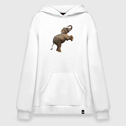 Худи оверсайз Слон стоит на двух ногах