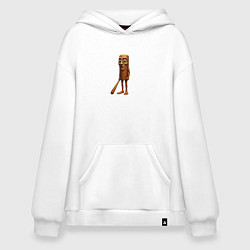 Толстовка-худи оверсайз Тунг тунг тунг Сахур, цвет: белый