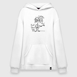 Худи оверсайз Нирвана - рисунок черный