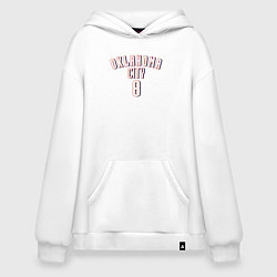 Толстовка-худи оверсайз Oklahoma City 8, цвет: белый