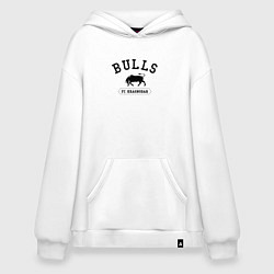 Толстовка-худи оверсайз FC Krasnodar - bulls, цвет: белый
