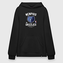 Толстовка-худи оверсайз Memphis Grizzlies - NBA team, цвет: черный