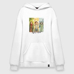 Толстовка-худи оверсайз Погода аниме девушка - Лето 2025, цвет: белый